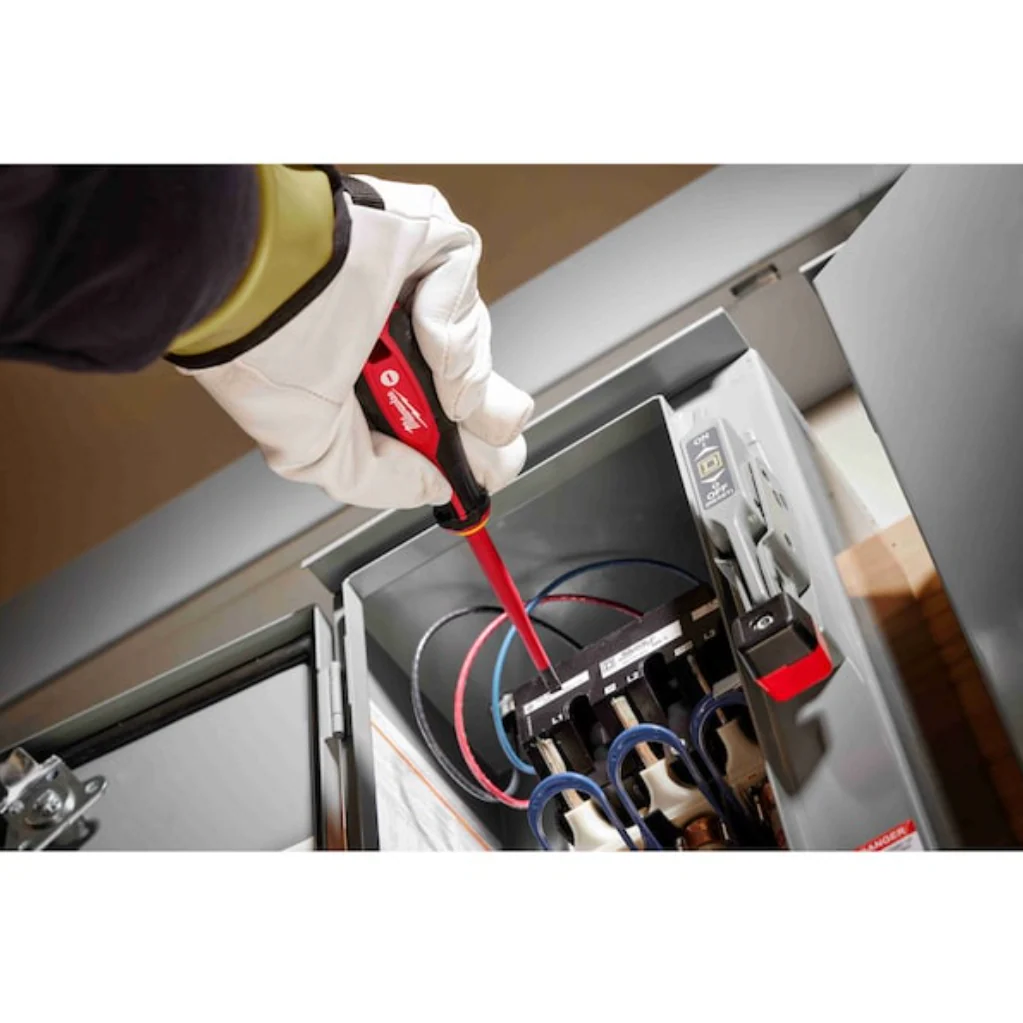 Milwaukee 48-22-2207 - 1000V Insulated Slim Tip Screwdriver Set, 2pc - Image 6